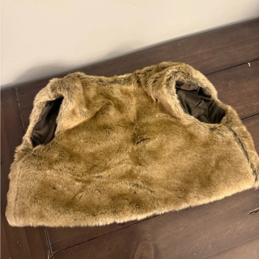 Old Navy baby Faux Fur Vest - brown
